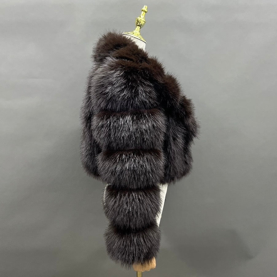 Ivy Faux Fur Cropped Collar Jacket