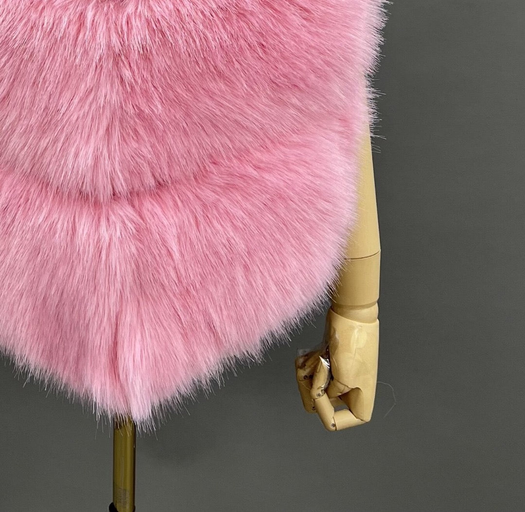 3 Row Faux Fur Gilet