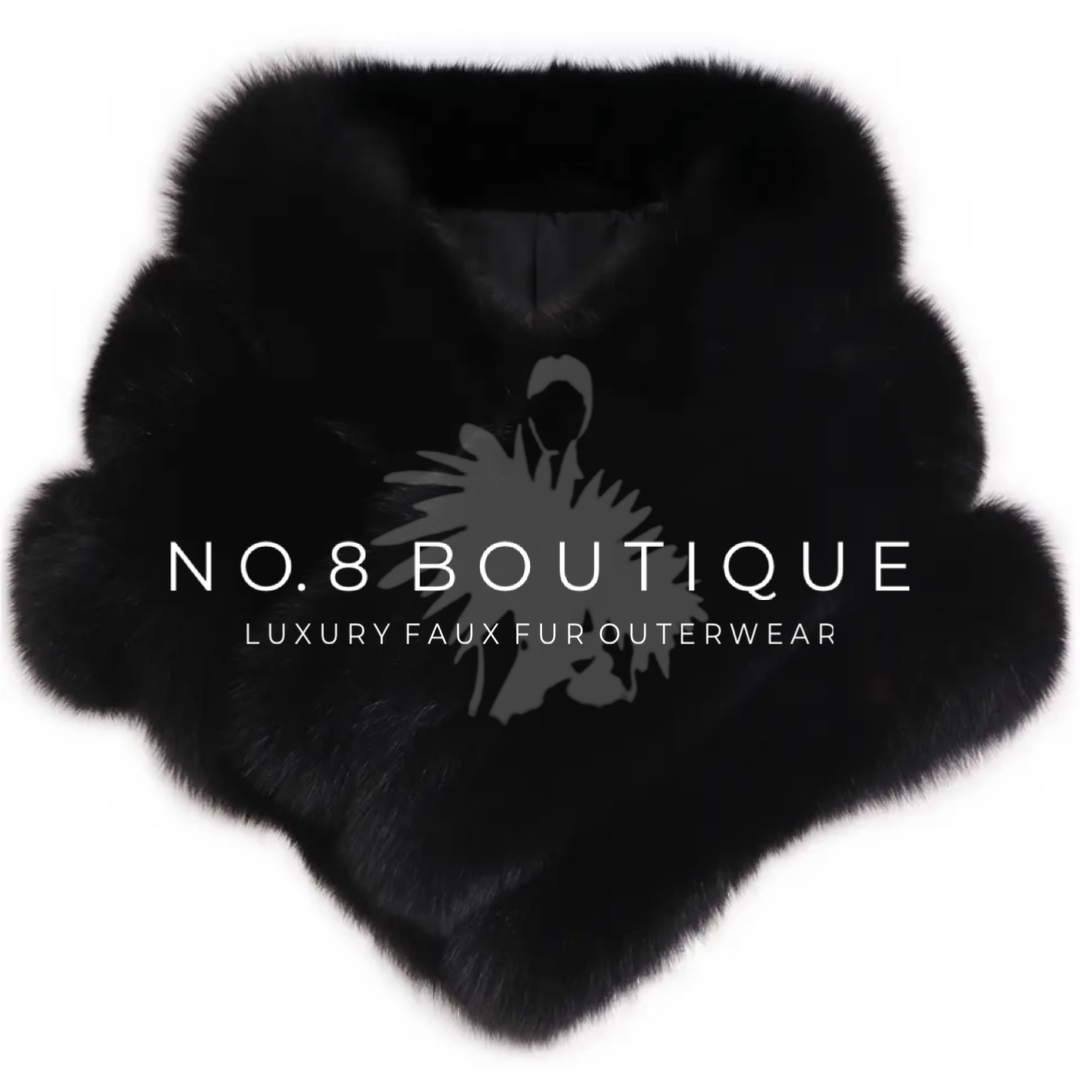 Fashion-forward premium bridal faux fur stole