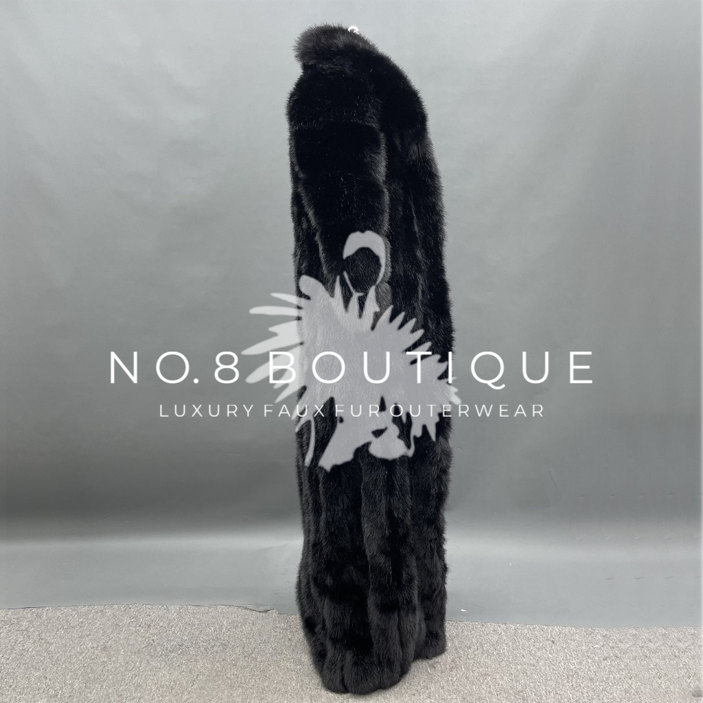 Fashion-forward Queen faux fur coat