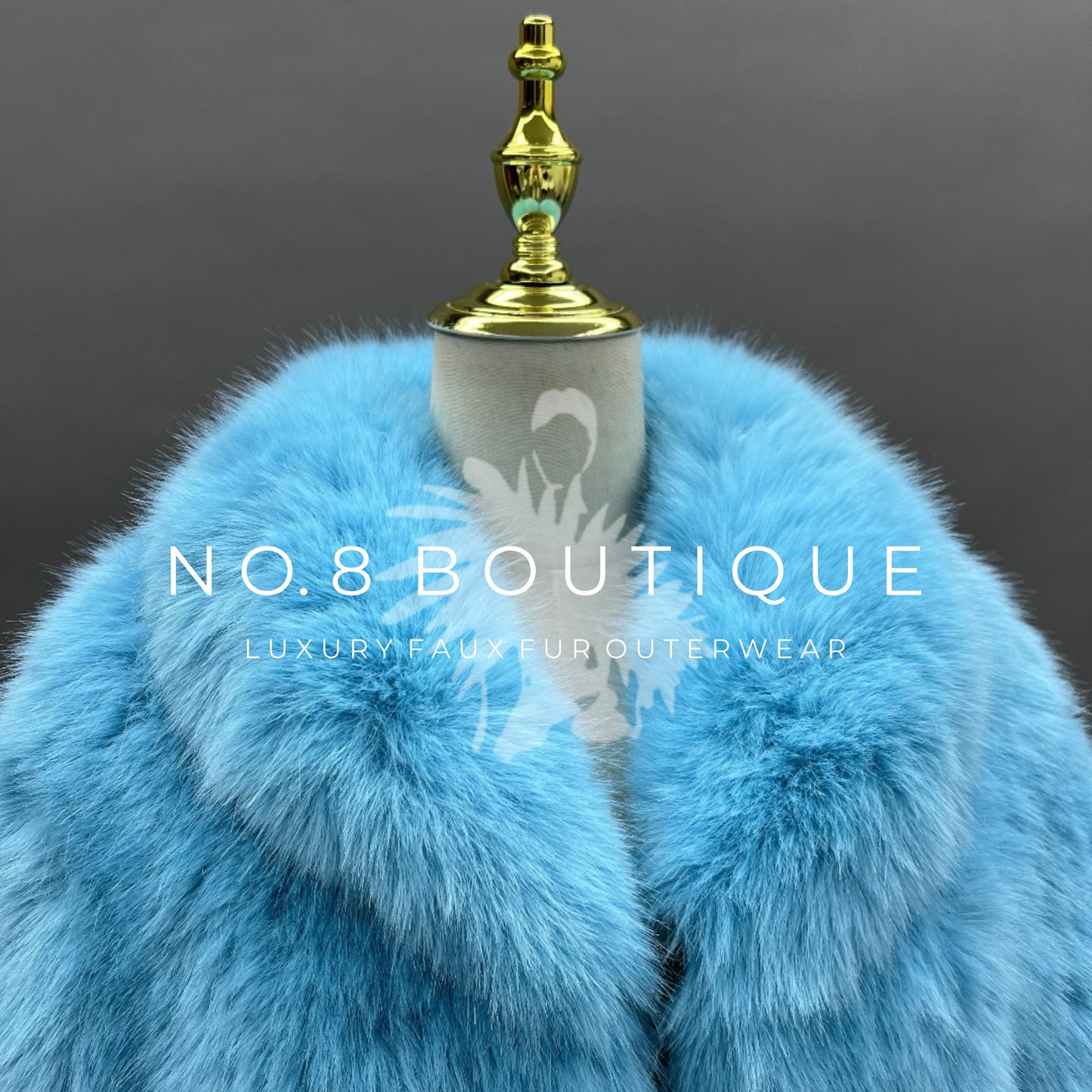 Minimalist cropped faux fur jacket in a mini style