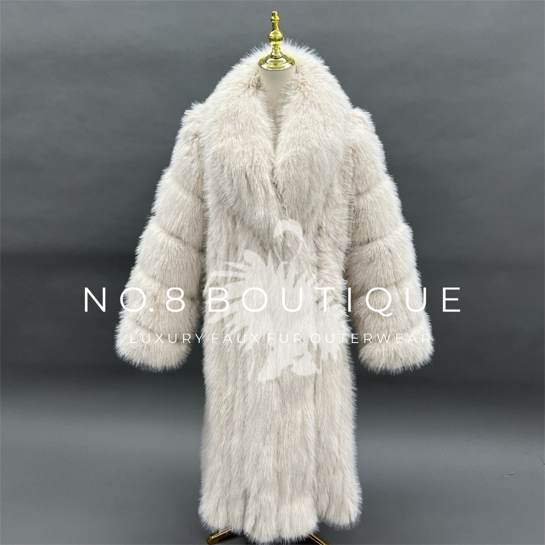 Princess faux fur coat for elegant winter wear
