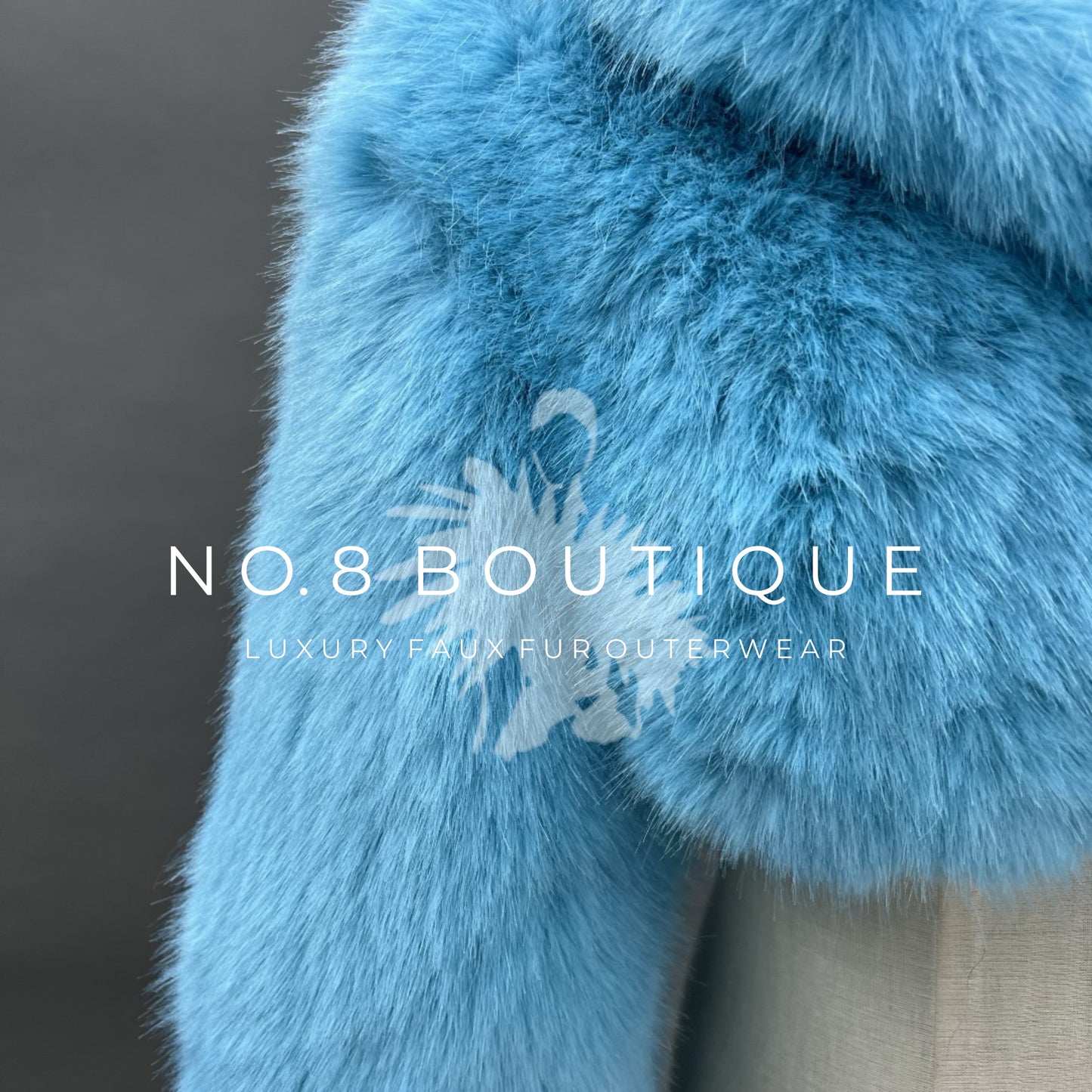 Sophisticated mini faux fur jacket with elegant cropped design