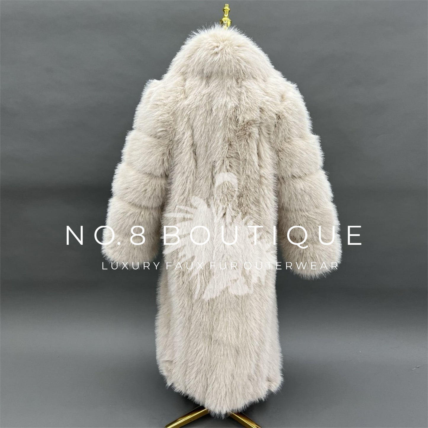 Sophisticated Princess faux fur coat for glamorous evenings