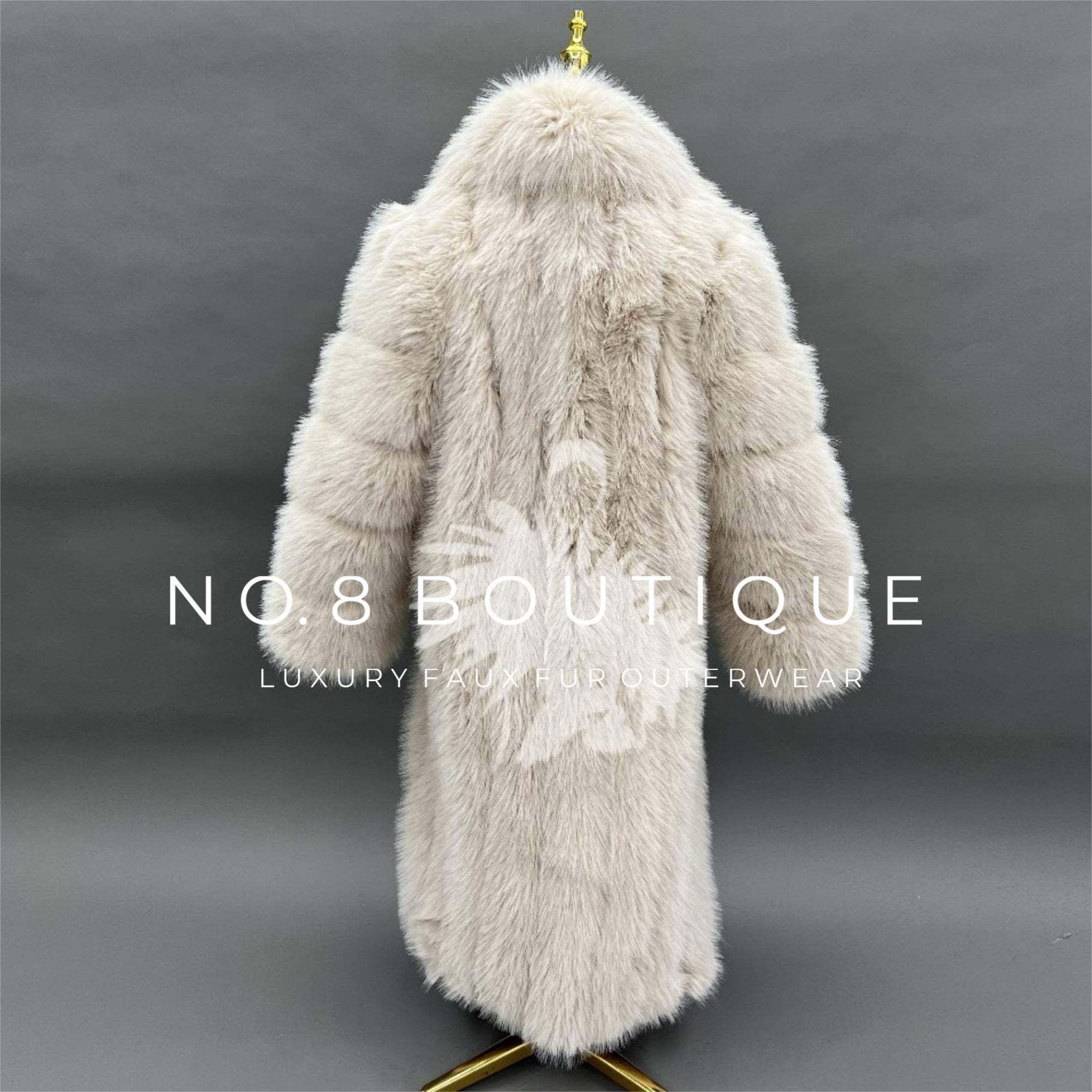 Sophisticated Princess faux fur coat for glamorous evenings