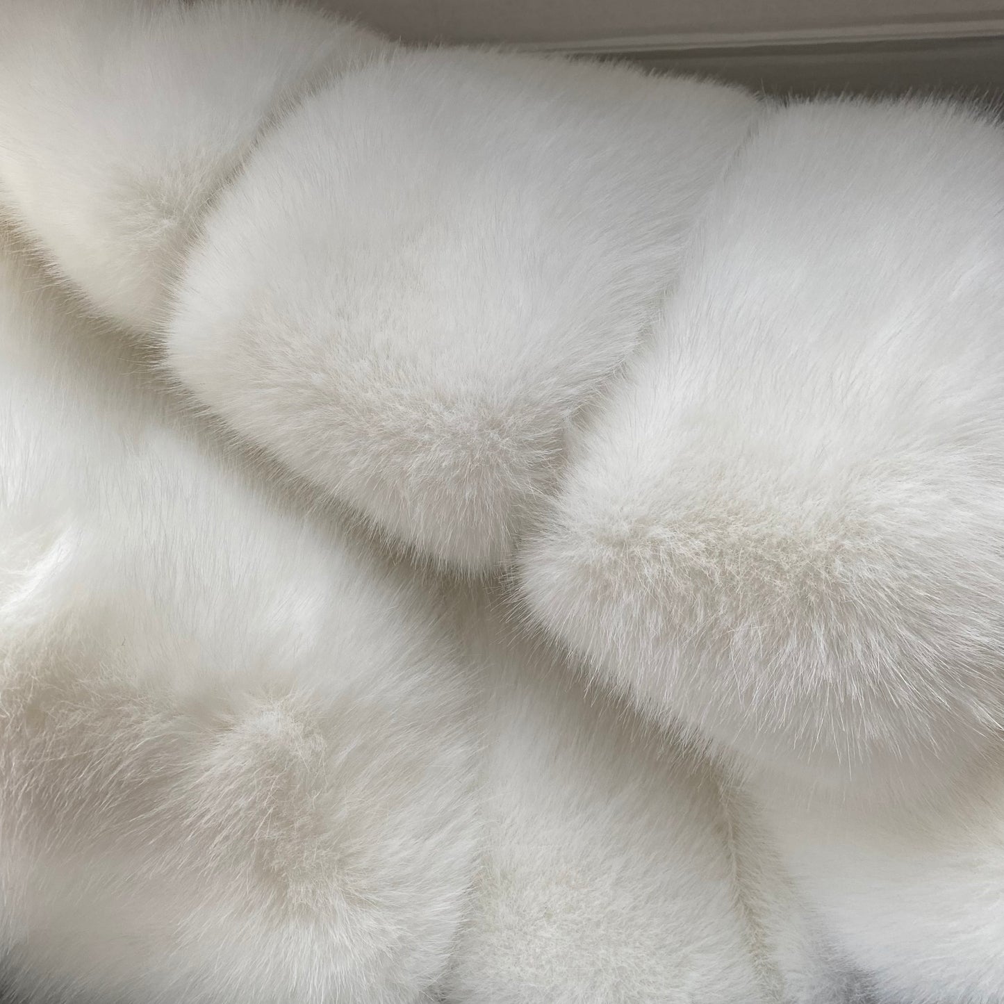 Wedding stole crafted in luxurious faux fur