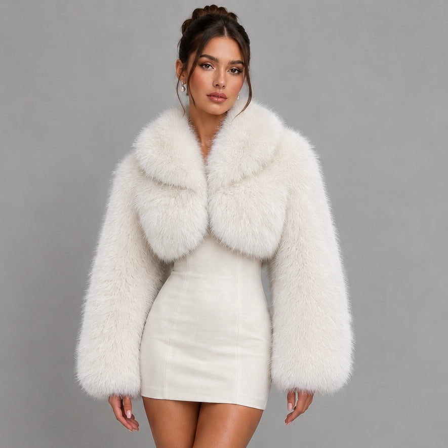 Cropped Faux Fur Jackets