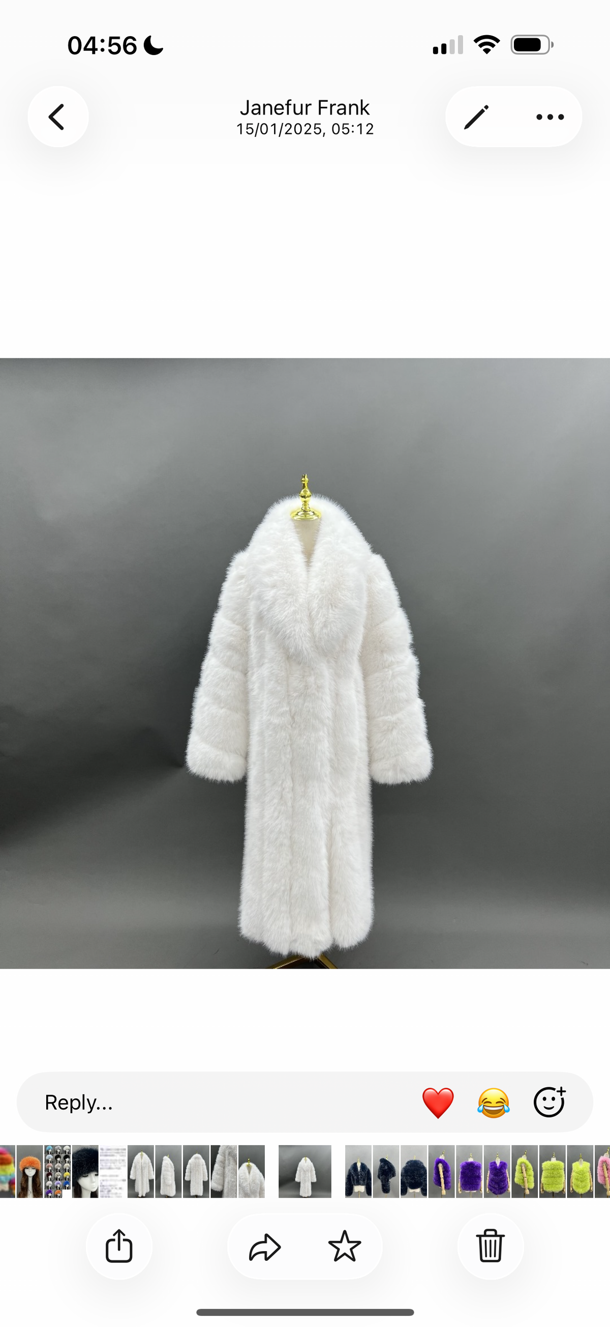 Long Straight Row Collared Men's Faux Fur Coat