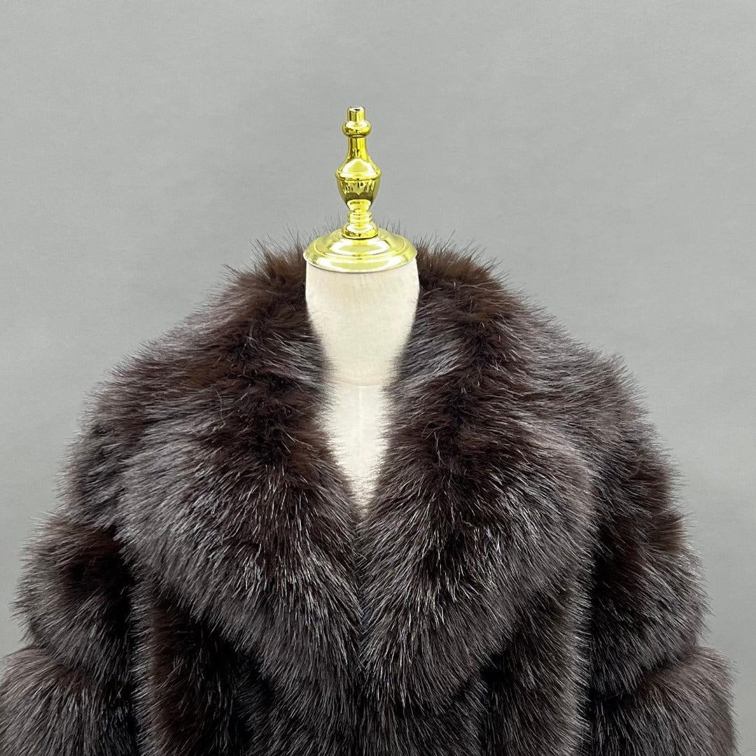 London Faux Fur Jacket With Collar