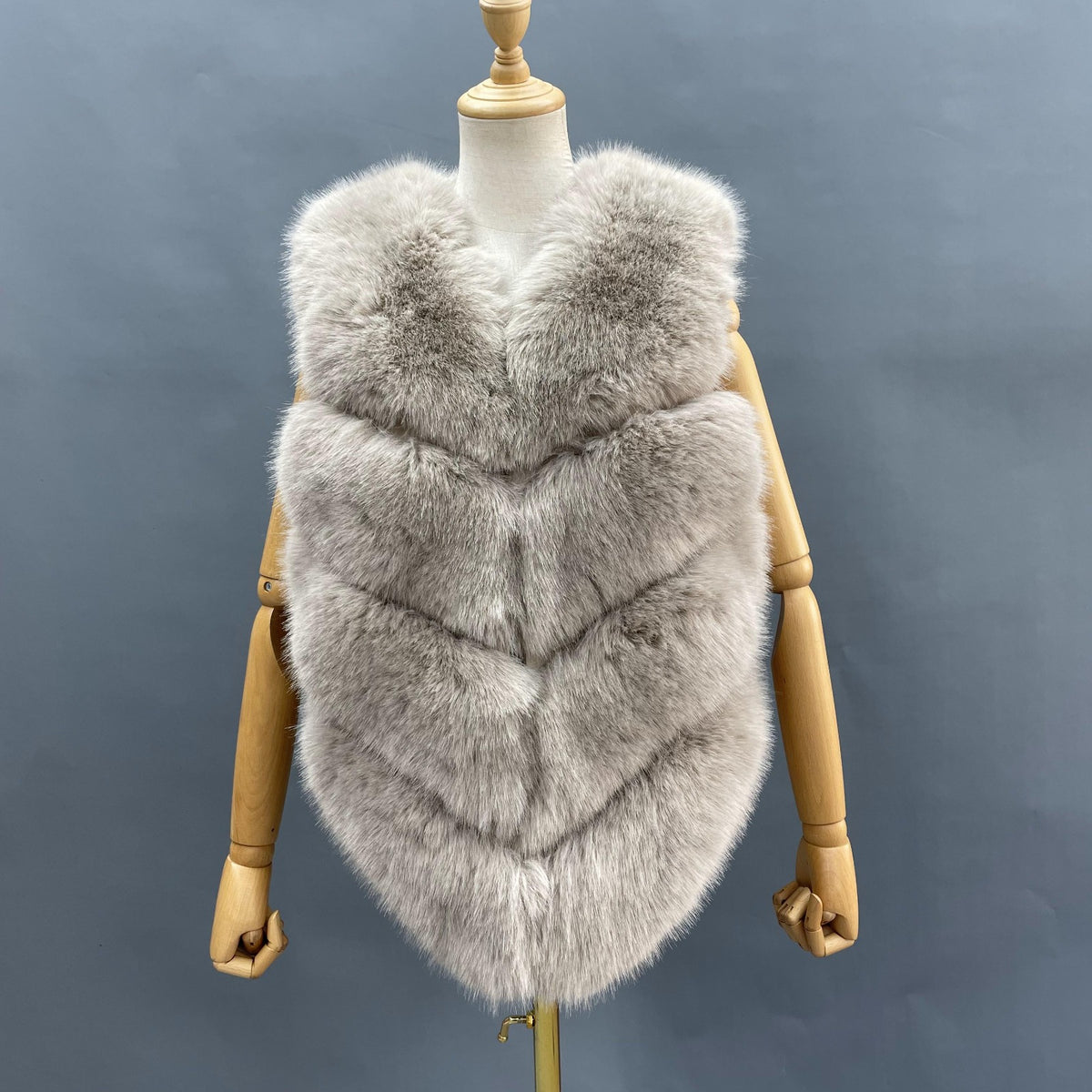 Premium 4 Row Faux Fur Gilet