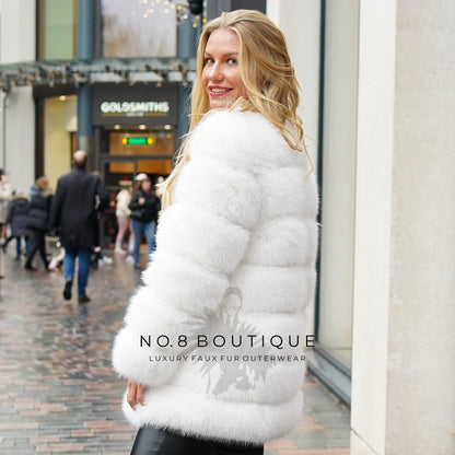 Classic 7 Row Faux Fur Coat