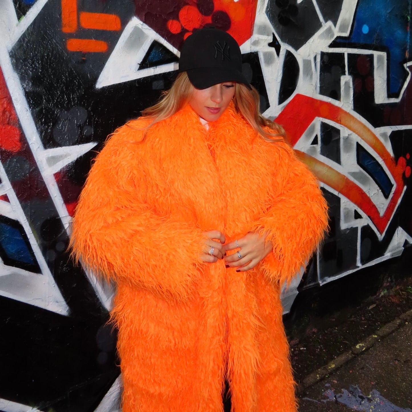 Ultra Long Shaggy Mongolian Faux Fur Coat