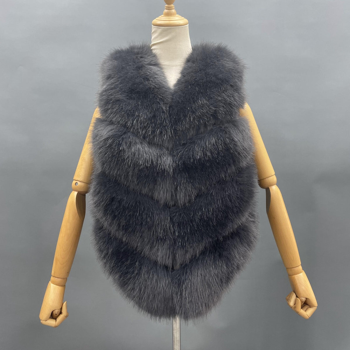 Premium 4 Row Faux Fur Gilet