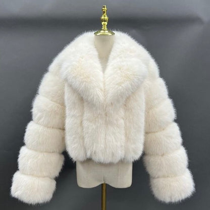 London Bridal Faux Fur Jacket with Collar