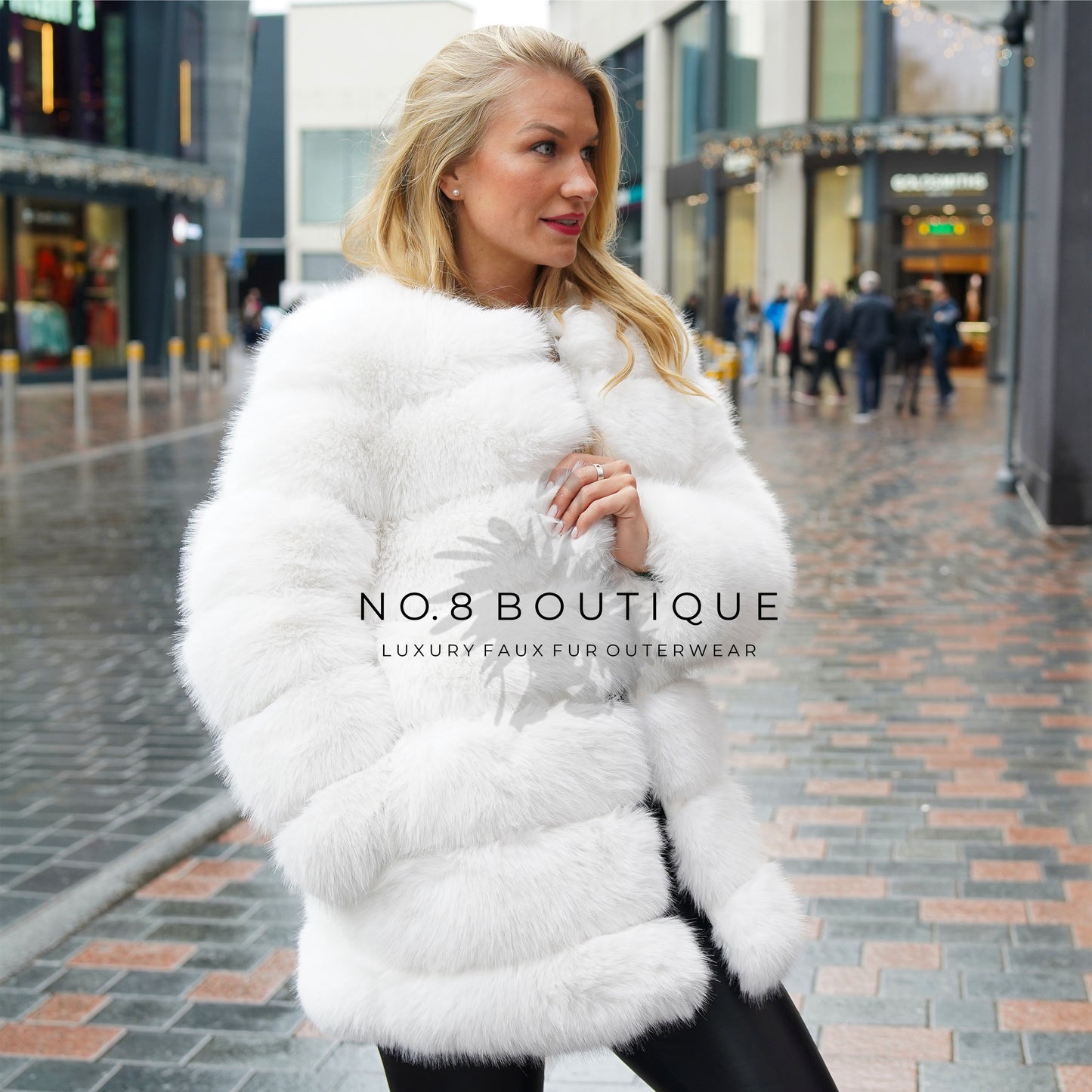 Classic 7 Row Faux Fur Coat