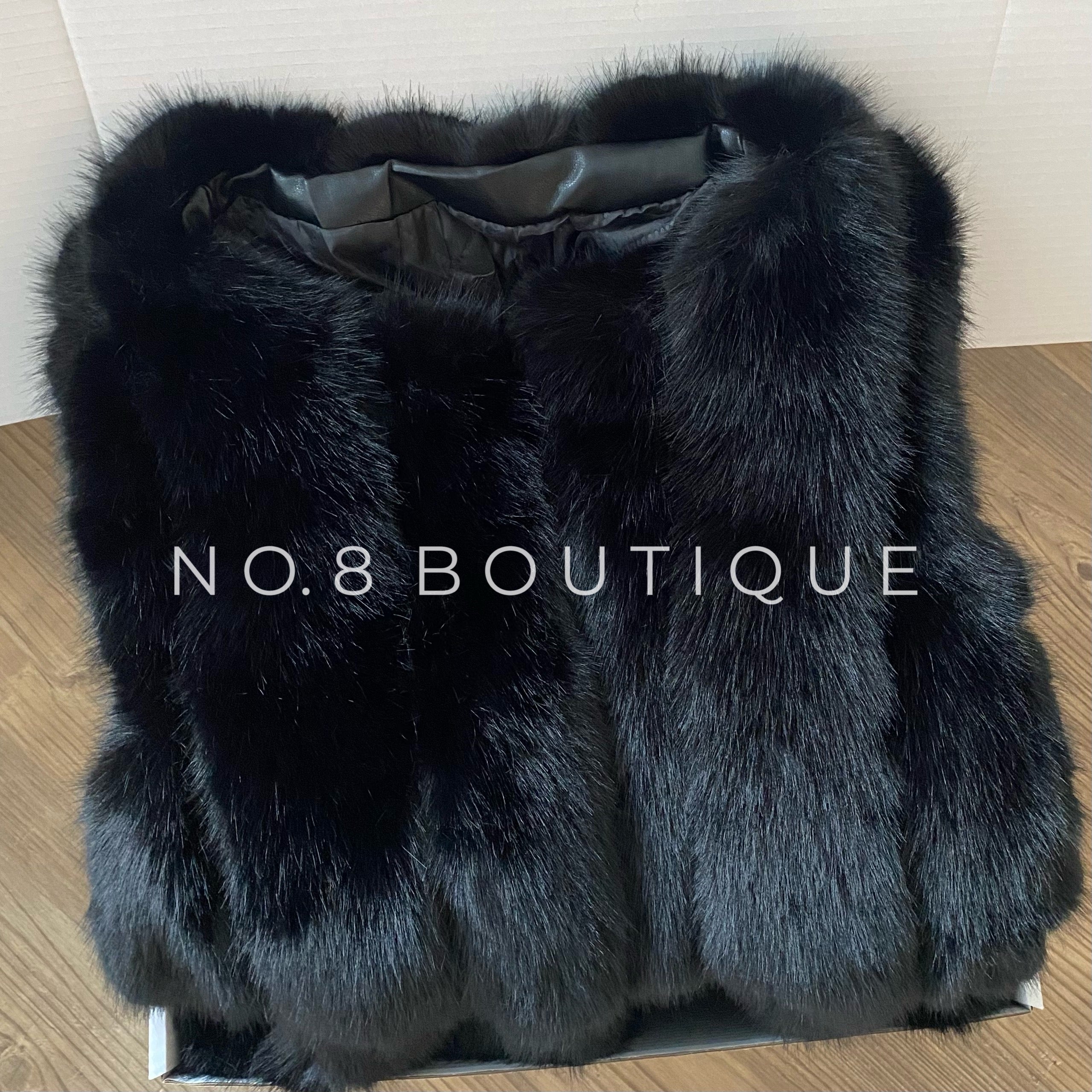 Faux fur clearance coat no collar