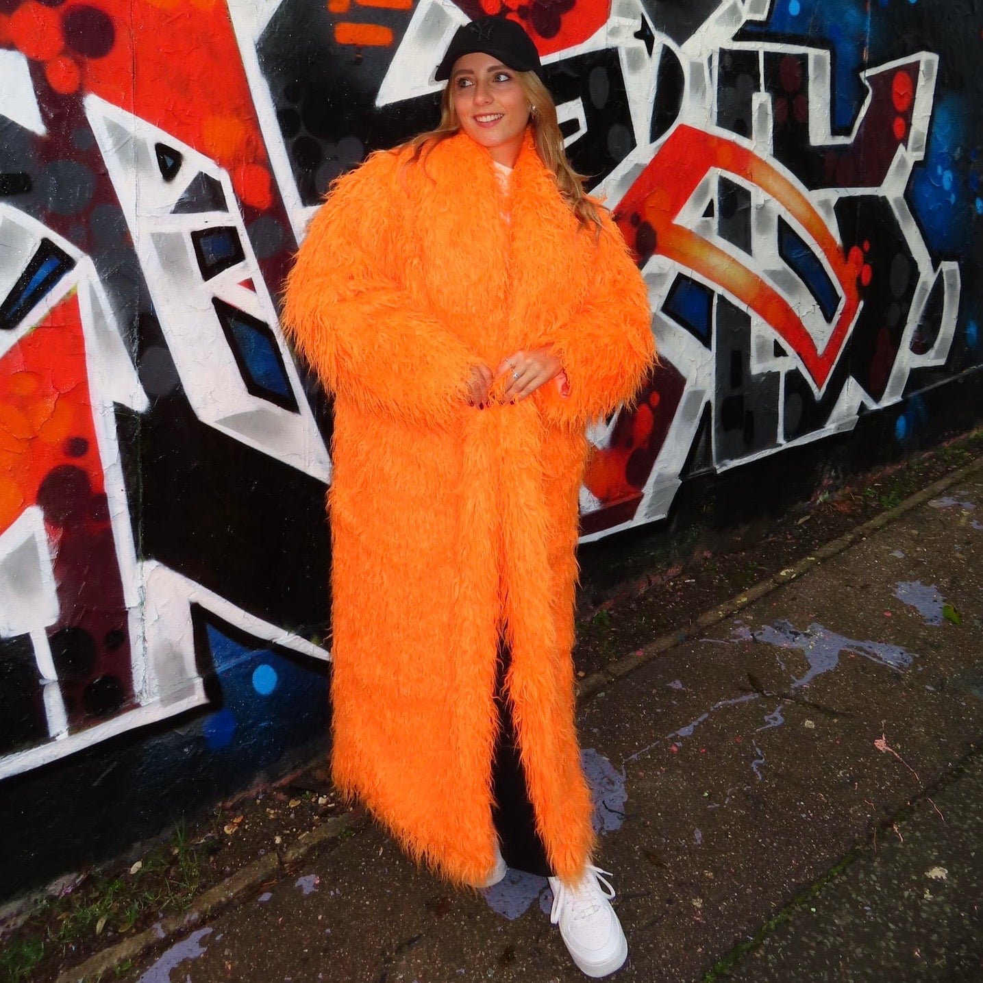 Ultra Long Shaggy Mongolian Faux Fur Coat