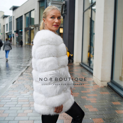 Classic 7 Row Faux Fur Coat