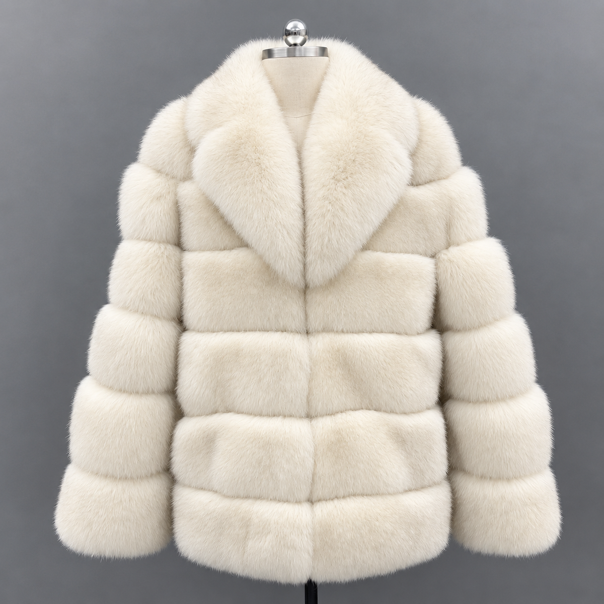 Knightsbridge Collared Mens Faux Fur Coat