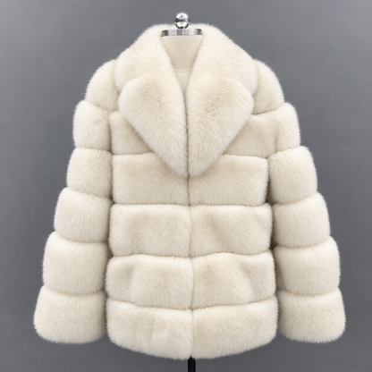 Knightsbridge Collared Mens Faux Fur Coat