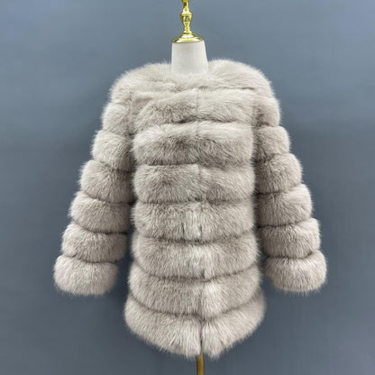 Premium 8 Row Faux Fur Coat