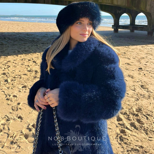 Paris Faux Fur Collar Coat