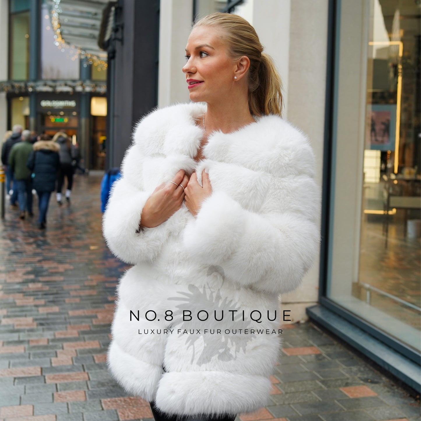 Classic 7 Row Faux Fur Coat