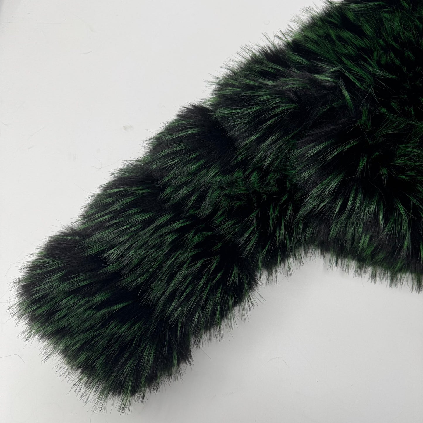 Raccoon Cropped Hooded Faux Fur Jacket