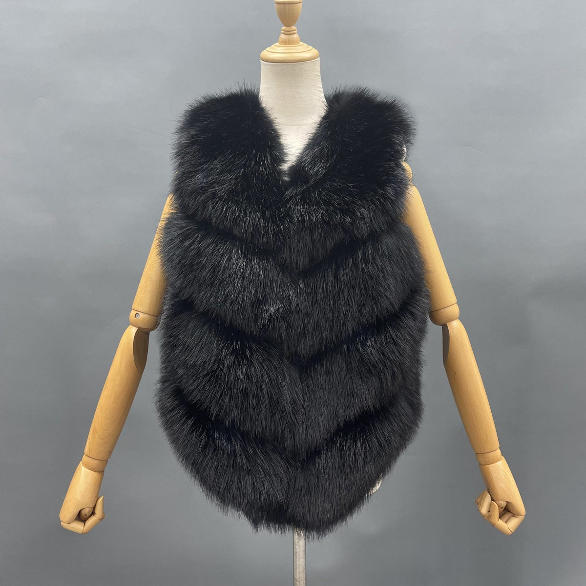 Premium 4 Row Faux Fur Gilet