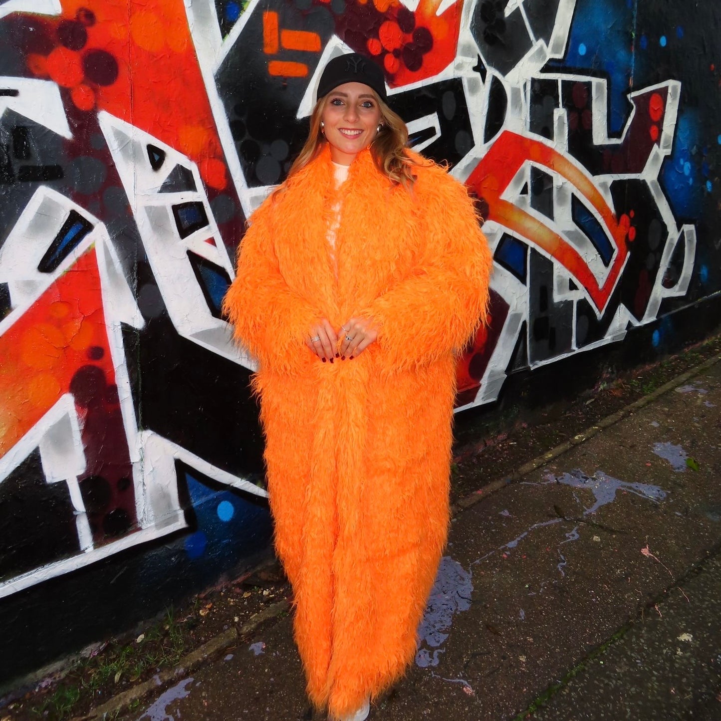 Ultra Long Shaggy Mongolian Faux Fur Coat