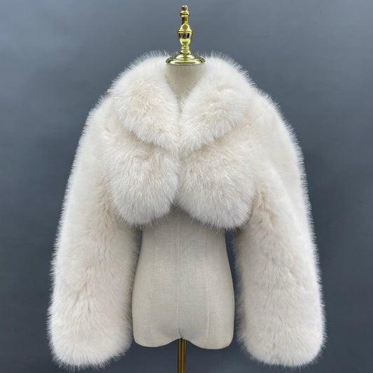 Mini Cropped Faux Fur Jacket