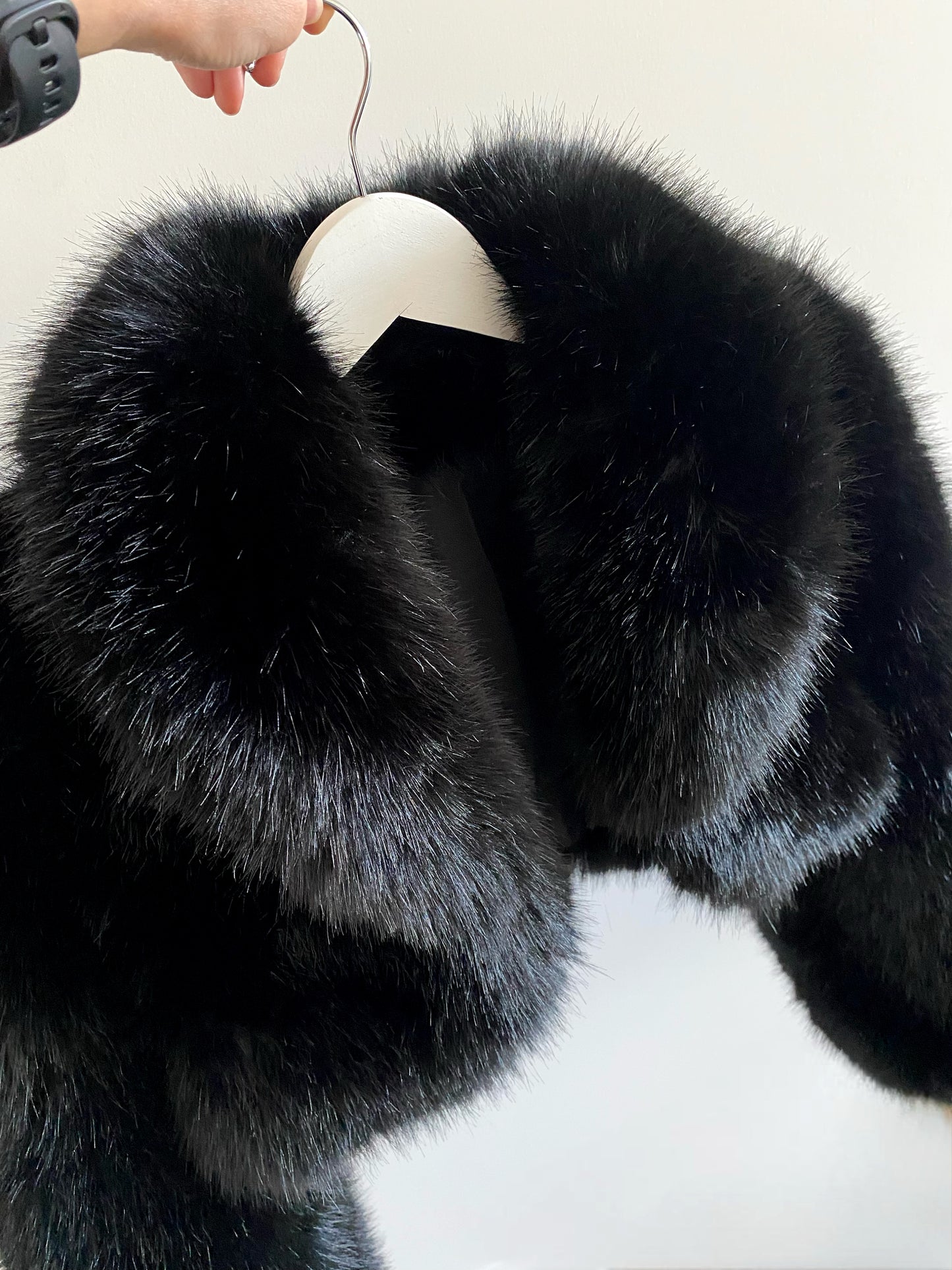 Mini Cropped Faux Fur Jacket