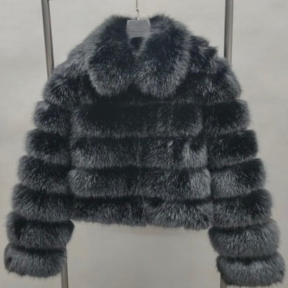 York Collared Mens Faux Fur Jacket
