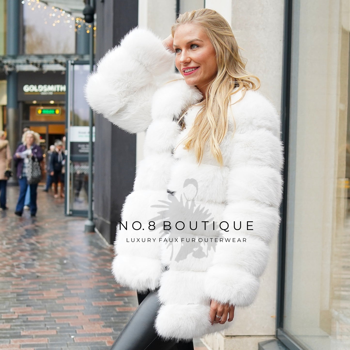 Classic 7 Row Faux Fur Coat