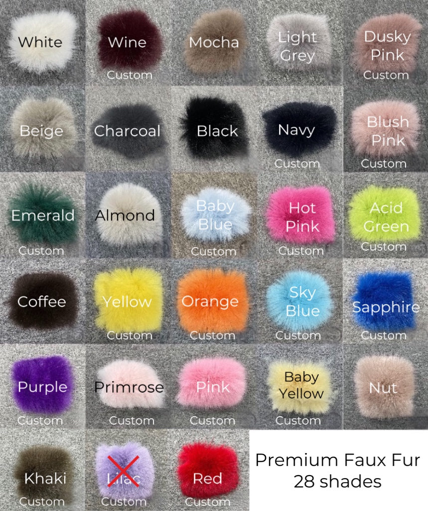 Chicago premium faux fur jacket shades