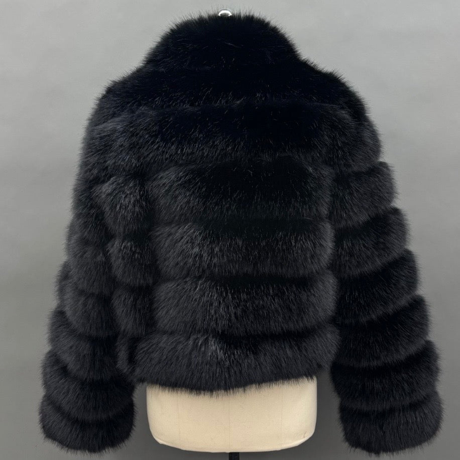 York Collared Mens Faux Fur Jacket