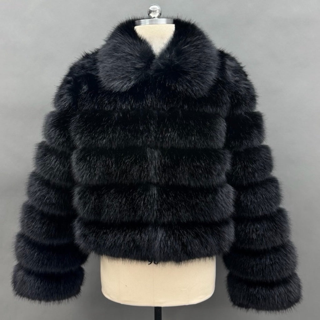 York Collared Mens Faux Fur Jacket