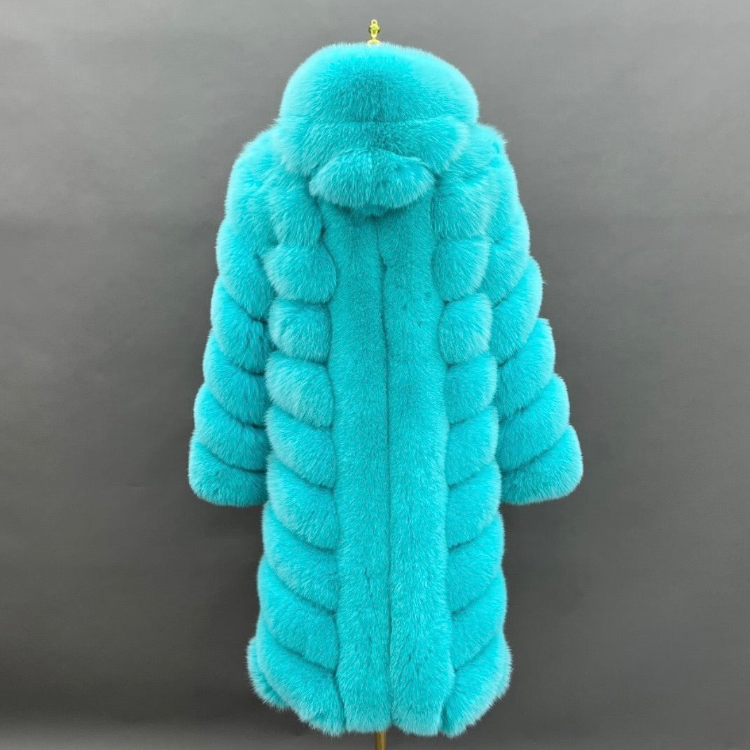 Premium Faux Fur Coat With Hood