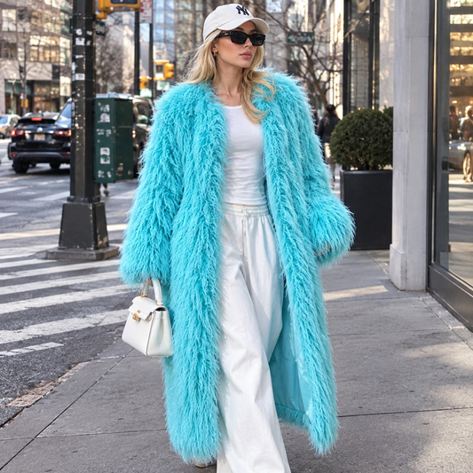 Long Shaggy Mongolian Coat