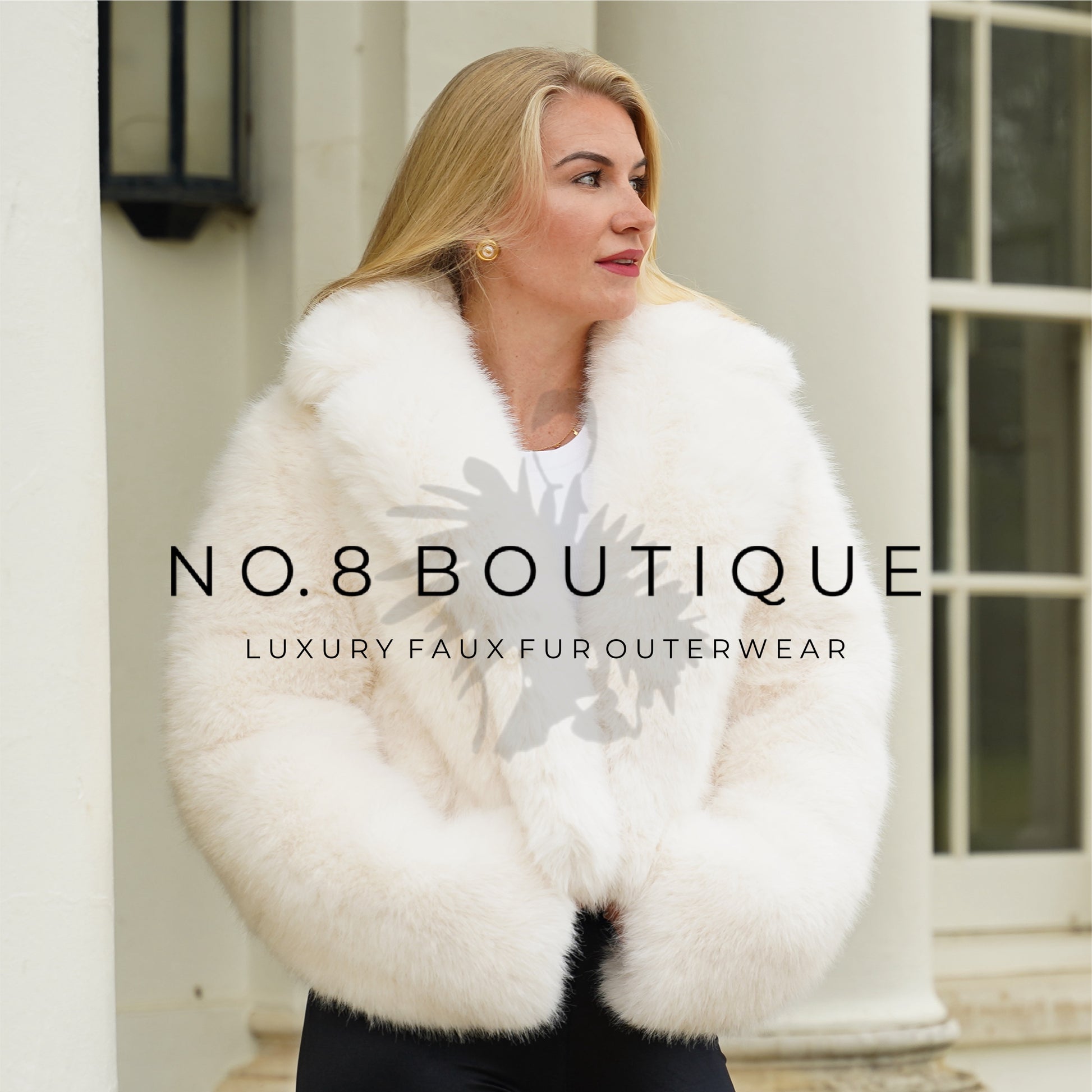 Contemporary New York style faux fur jacket in sleek design