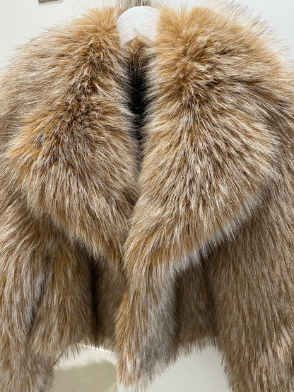 Contemporary Rome faux fur jacket with a sleek design