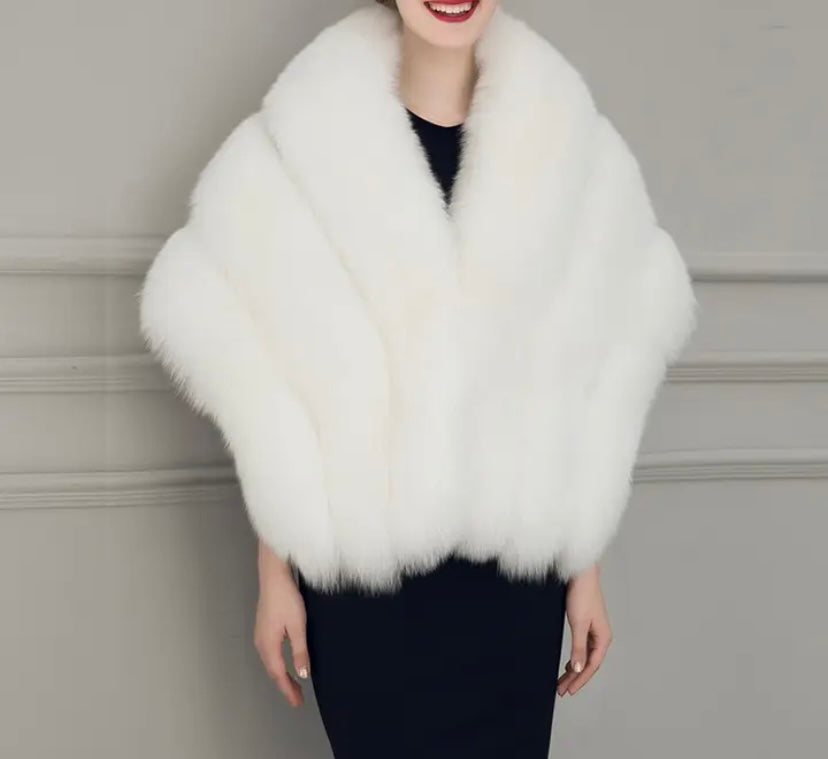 Designer faux fur stole for luxe style