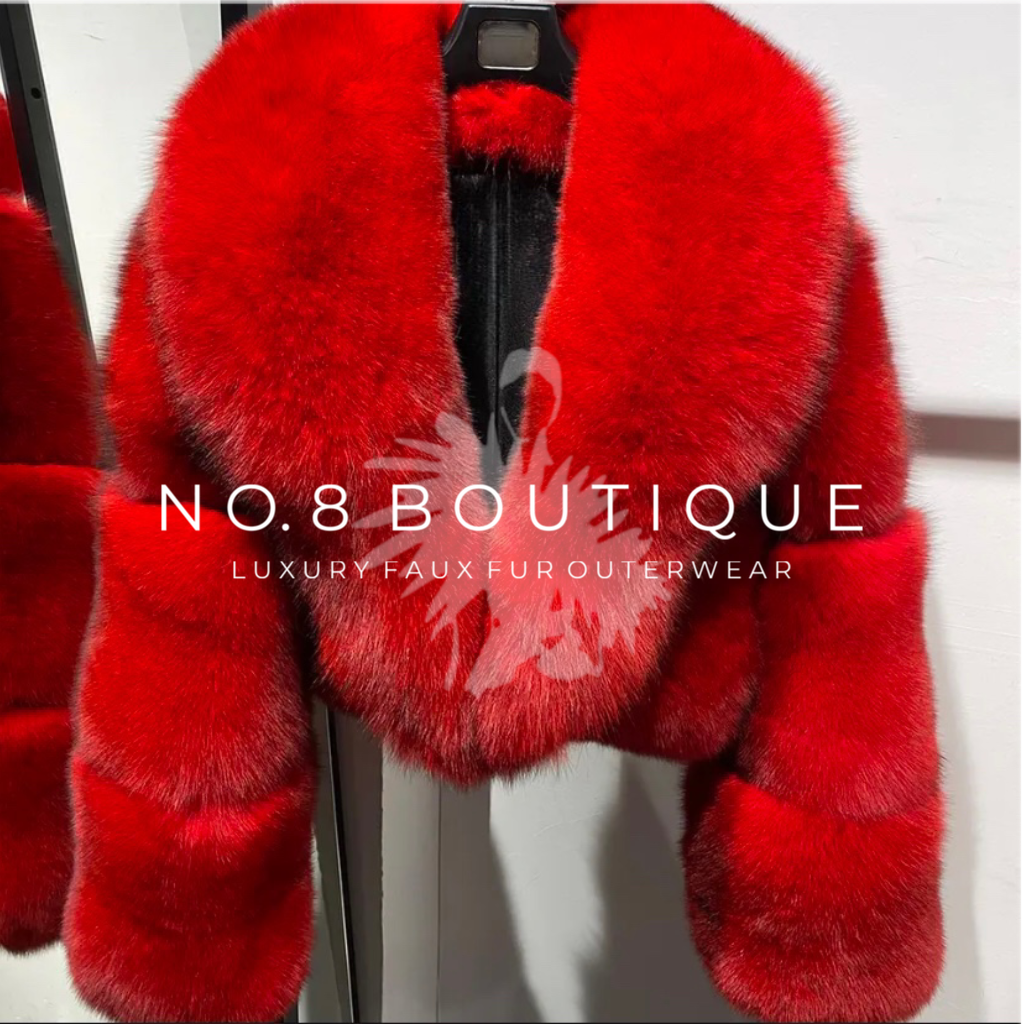 Elegant Chicago premium faux fur jacket with luxurious finish