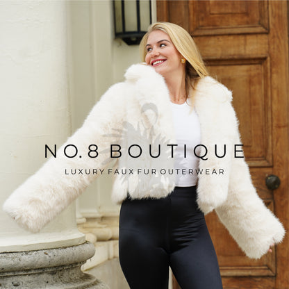 High-end New York faux fur jacket for sophisticated outings