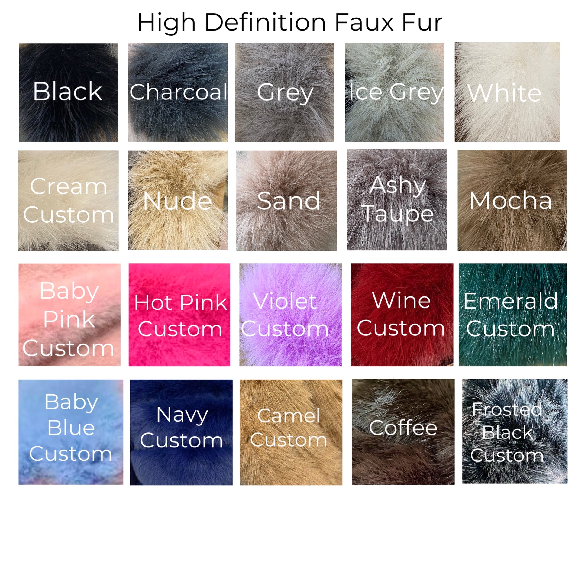 Hooded 7 row panelled faux fur gilet