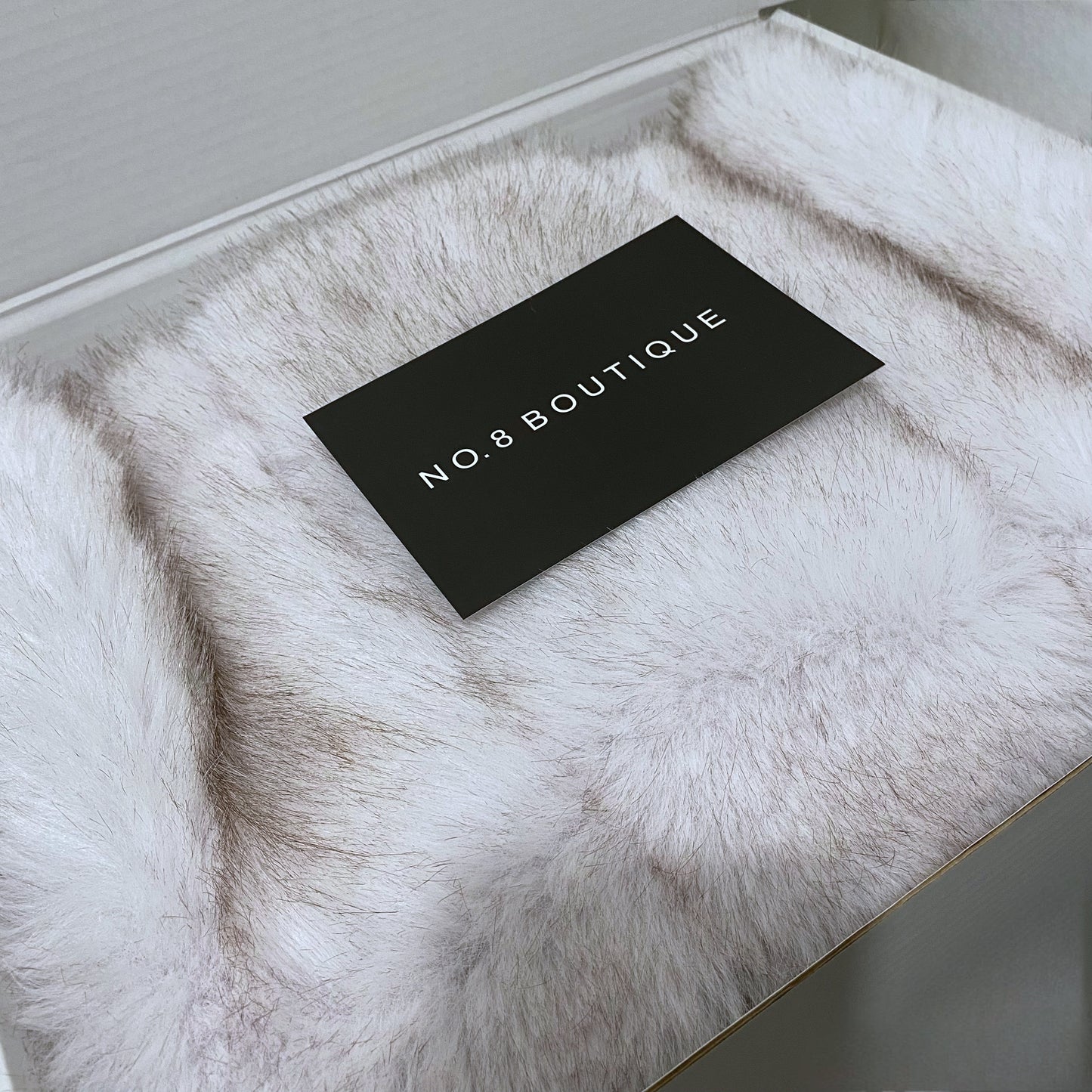 Modern faux fur stole with a soft touch