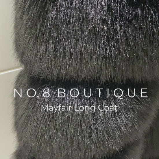 Stylish Mayfair Long Faux Fur Coat