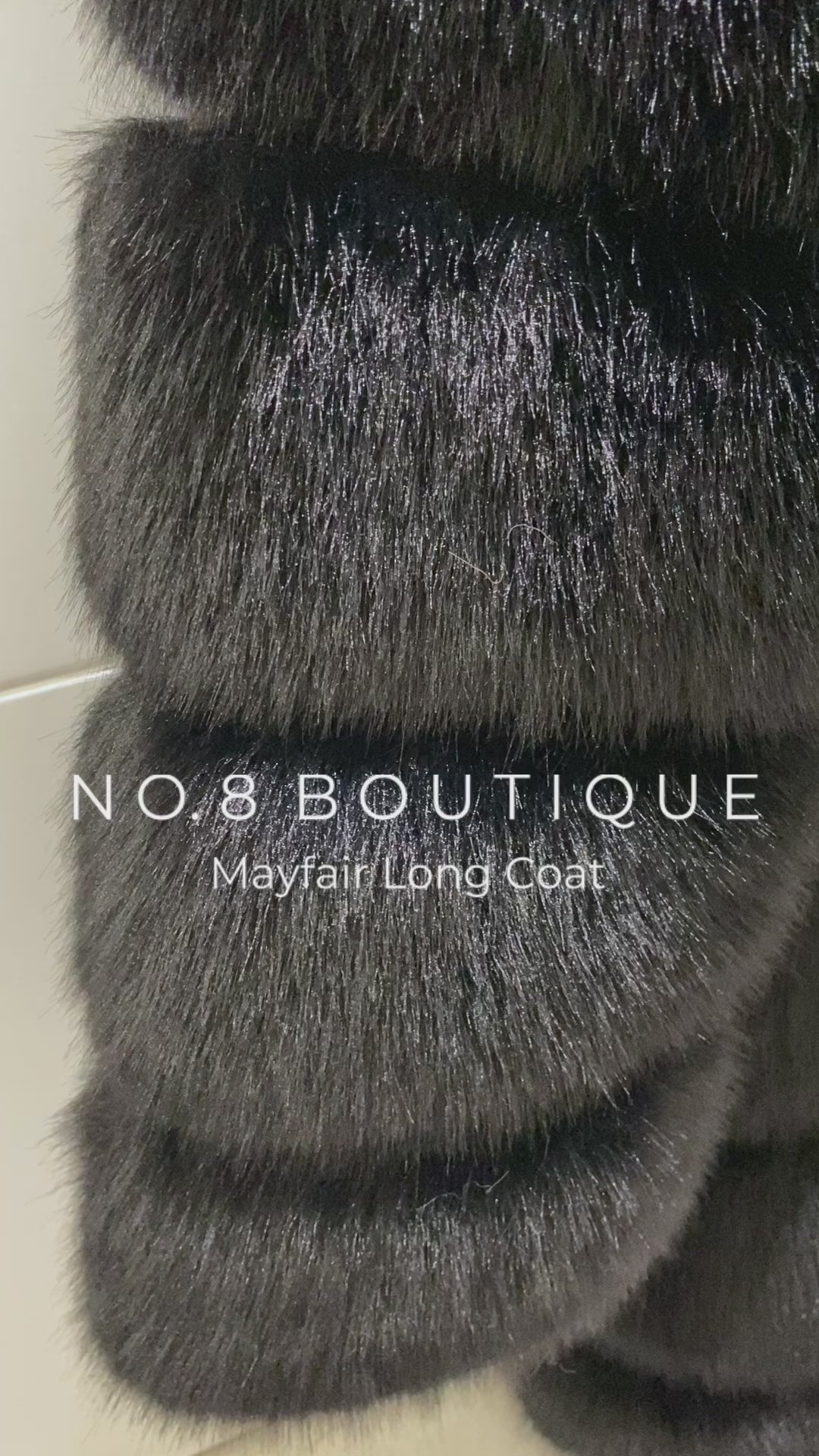 Stylish Mayfair Long Faux Fur Coat