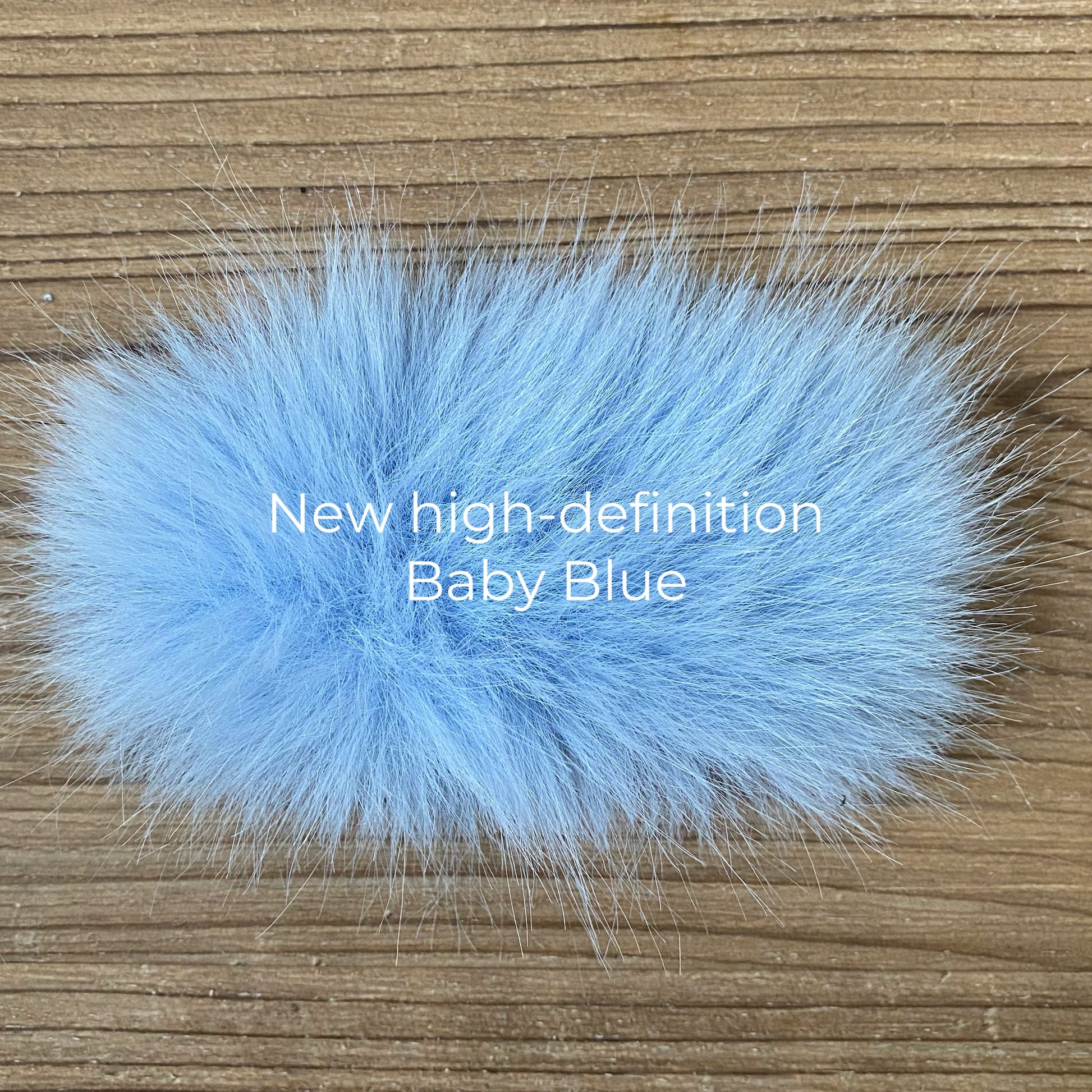 Soft-texture classic baby blue faux fur jacket