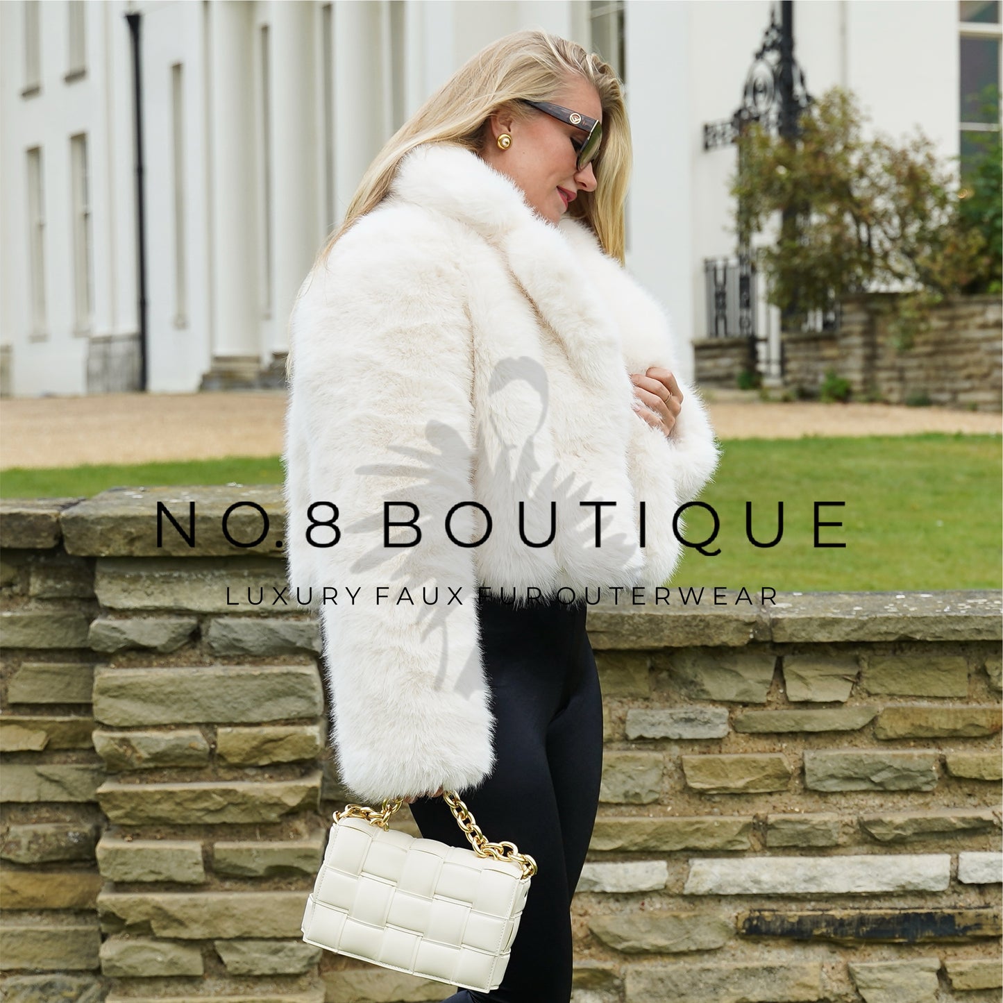 Urban chic faux fur jacket inspired by New York fashion